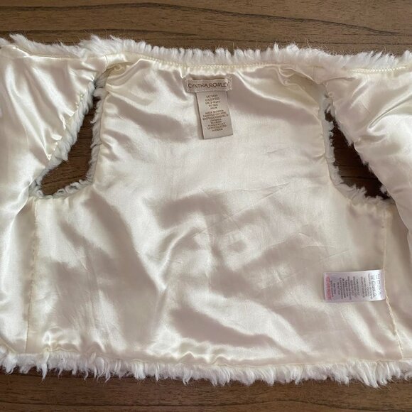 Cynthia Rowley Faux Fur Vest and Glittery Tulle Tutu S-4 - Picture 4 of 13